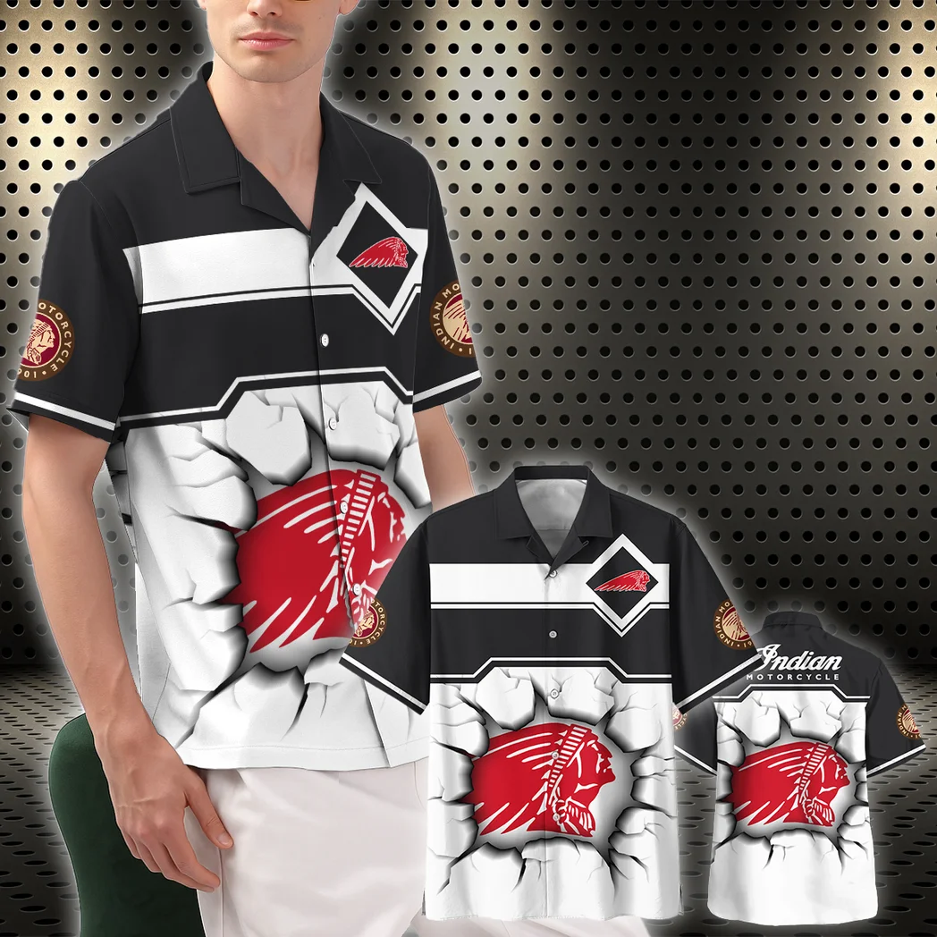 Indian Motorcycle Hawaiian Shirt, Garage Life Button Shirt HVN1400IM