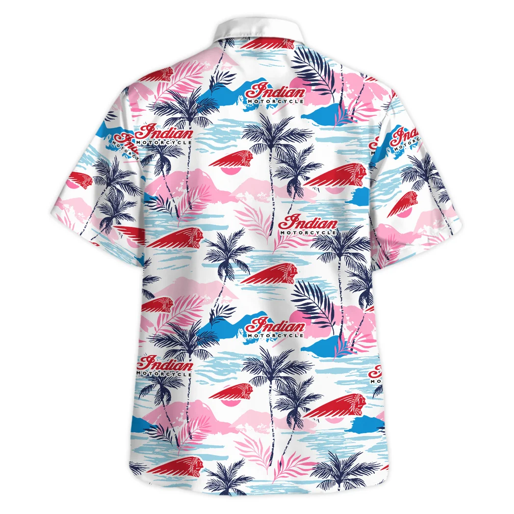 Indian Motorcycle Hawaiian Shirt Logo Print, Road-Trip Ready Button Shirt HVN1538IM