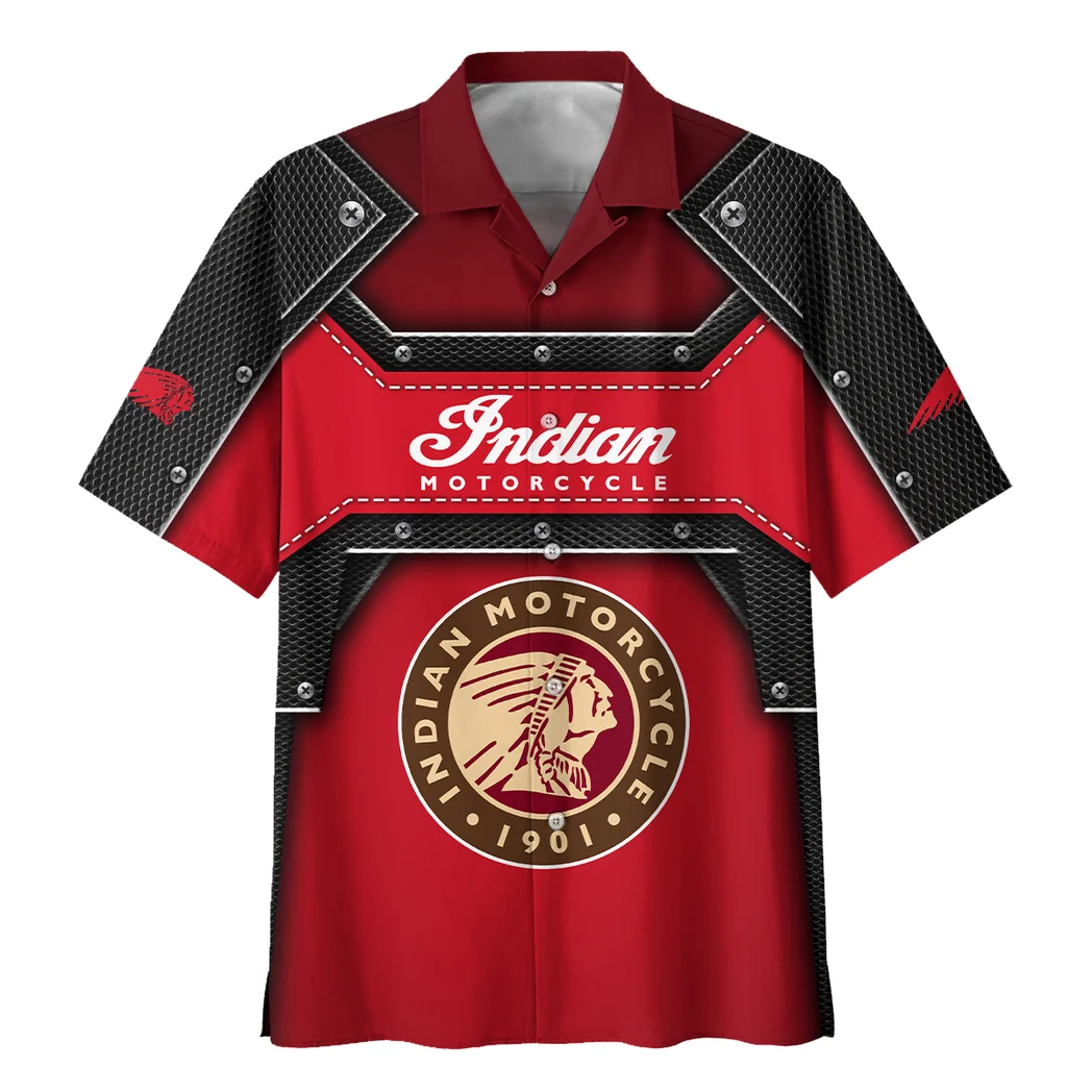 Indian Motorcycle Hawaiian Shirt, Speed Legend Button Shirt HVN1401IM