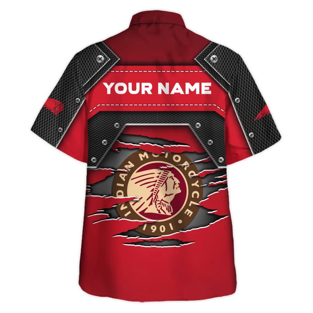 Indian Motorcycle Hawaiian Shirt, Speed Legend Button Shirt HVN1401IM