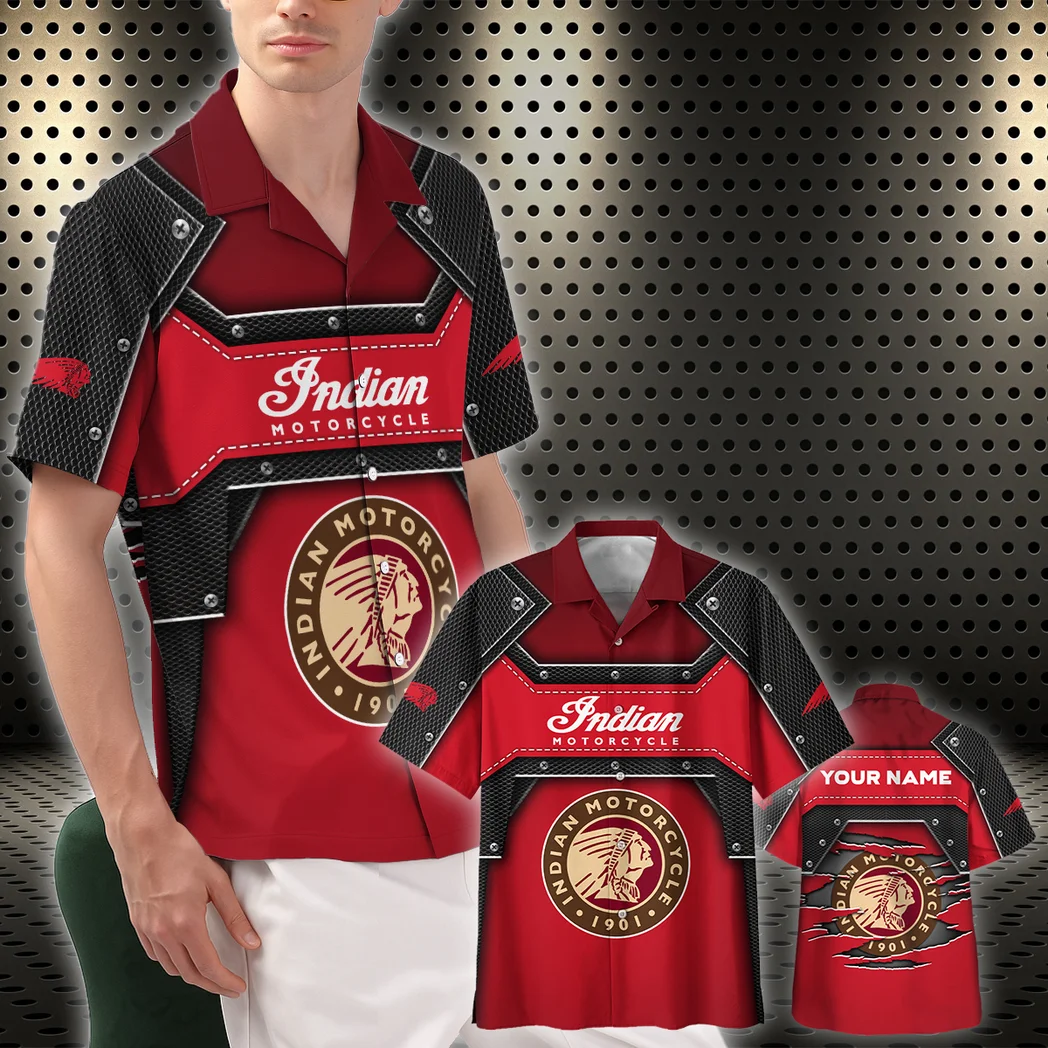 Indian Motorcycle Hawaiian Shirt, Speed Legend Button Shirt HVN1401IM