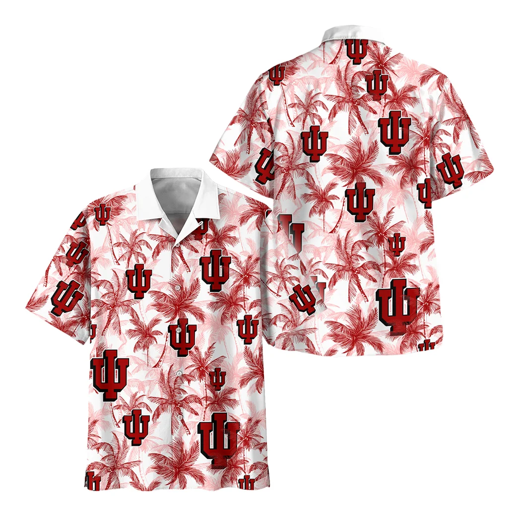 Indiana Hoosiers Hawaiian Shirt Logo Print, Bold Supporter Button Shirt HVN1468IH