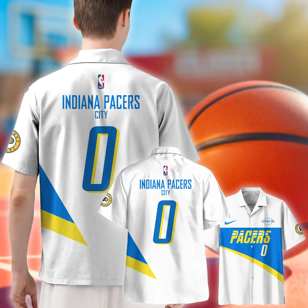 Indiana Pacers Hawaiian Shirt Exclusive Logo, Summer Spirit Button Shirt HVN1533IP