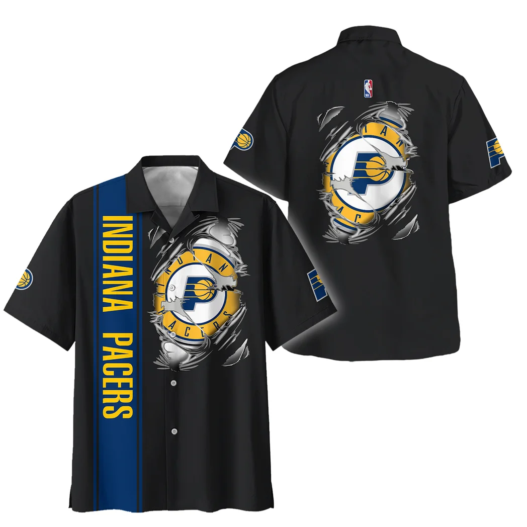 Indiana Pacers Hawaiian Shirt Fan Edition Design, Tropical Supporter Button Shirt HVN1579IP