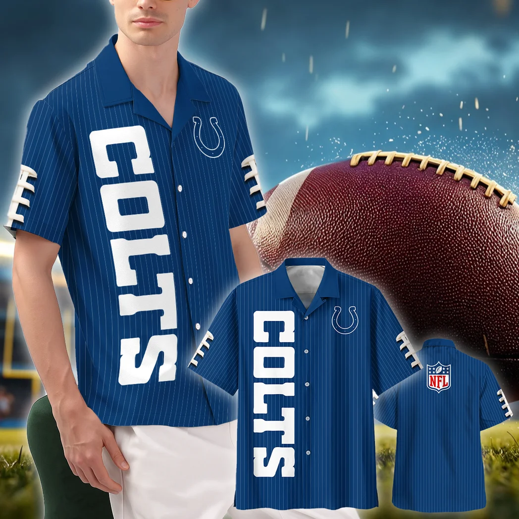 Indianapolis Colts Hawaiian Shirt, Celebration Style Button Shirt HVN1424IC