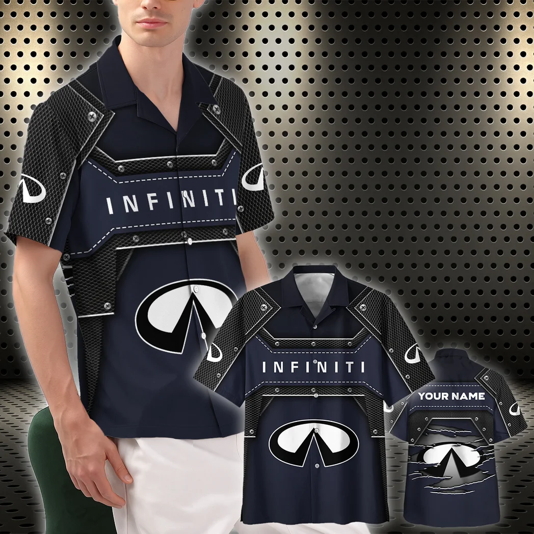 Infiniti Hawaiian Shirt, Chrome Wave Button Shirt HVN1401IN