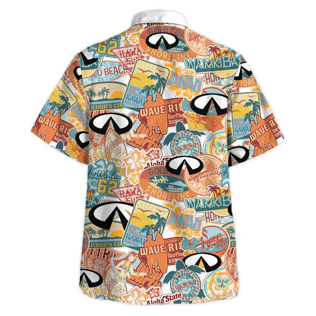 Infiniti Hawaiian Shirt Exclusive Logo, Engine Lover Button Shirt HVN1539IN