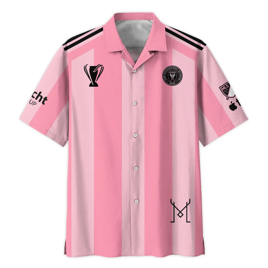 Inter Miami Hawaiian Shirt Champions MLS 2025, Classic Fan Button Shirt HVN1414CH