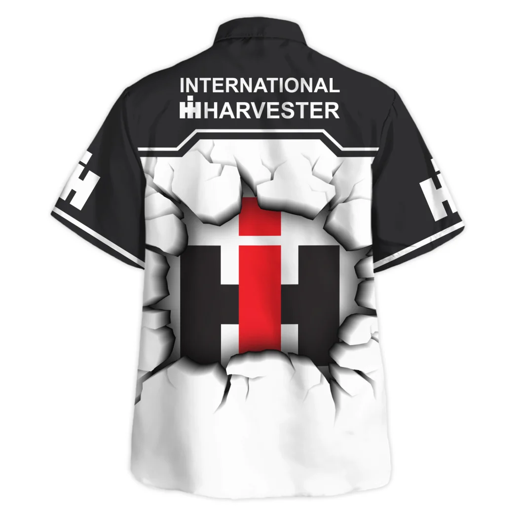International Harvester Hawaiian Shirt, Custom Garage Button Shirt HVN1400IH
