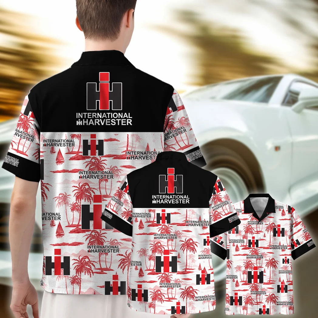 International Harvester Hawaiian Shirt Exclusive Logo, Street-Ready Button Shirt HVN1534IH