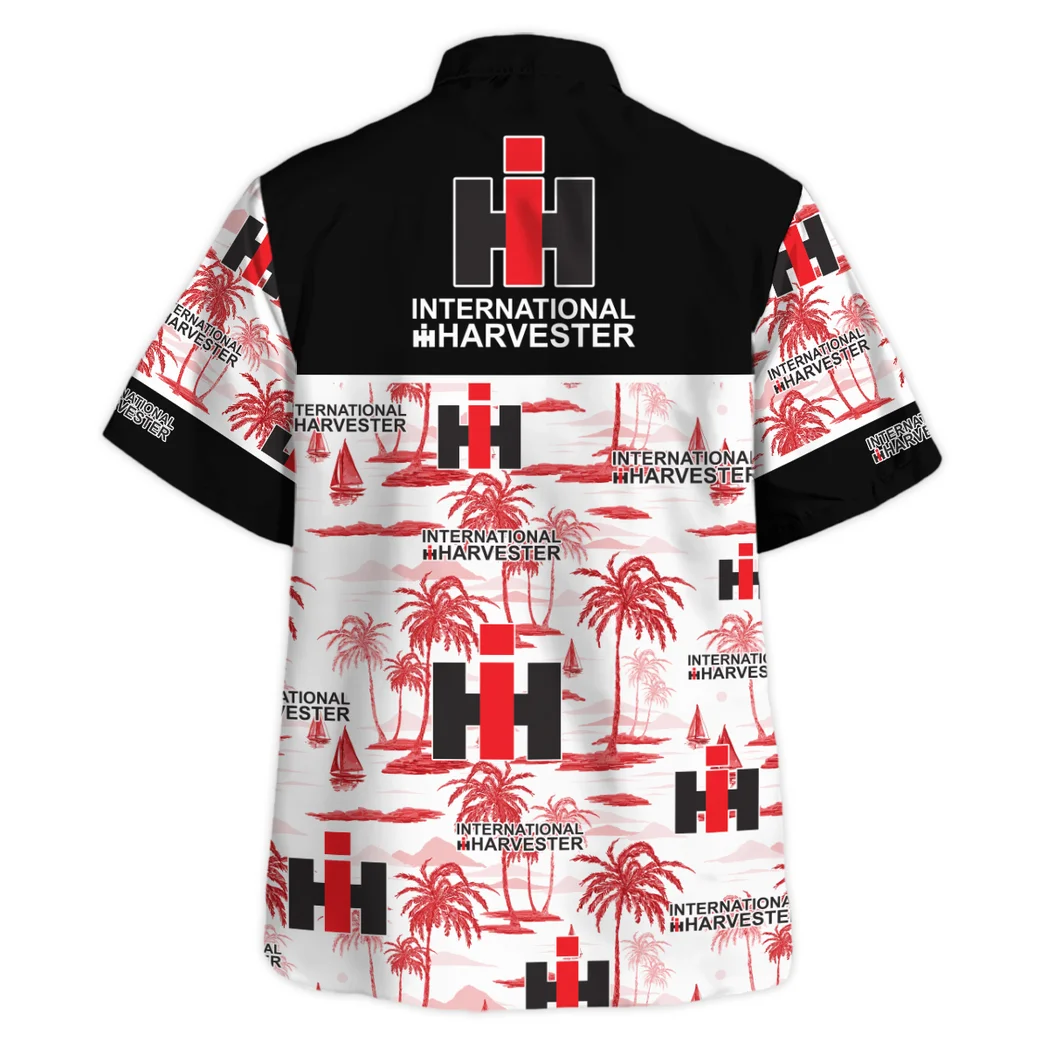 International Harvester Hawaiian Shirt Exclusive Logo, Street-Ready Button Shirt HVN1534IH
