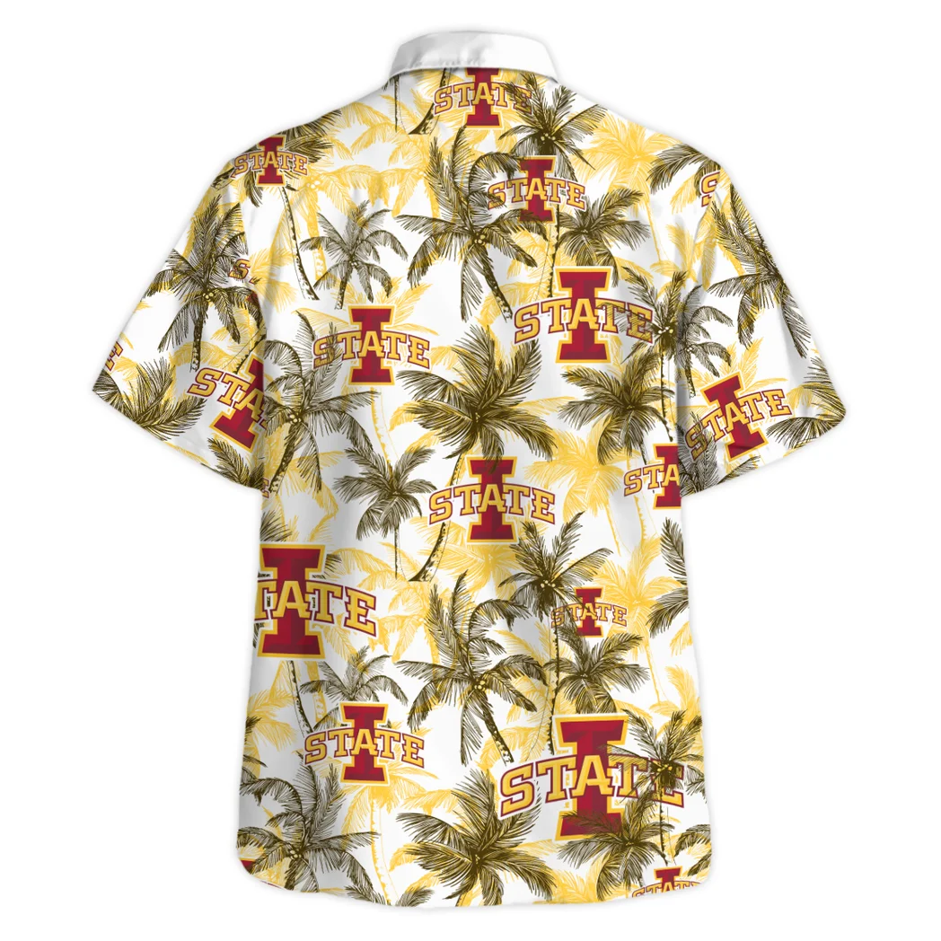 Iowa State Cyclones Hawaiian Shirt Logo Print, Everyday Fan Button Shirt HVN1468IS