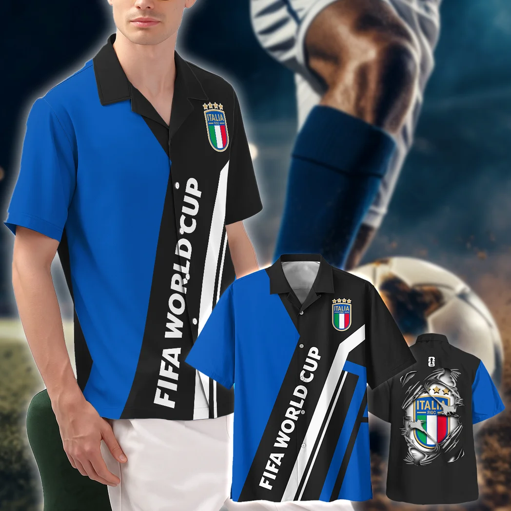 Italy FIFA World Cup 2026 Hawaiian Shirt, Sport Passion Button Shirt HVN1564IT