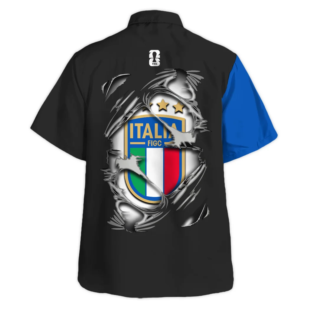 Italy FIFA World Cup 2026 Hawaiian Shirt, Sport Passion Button Shirt HVN1564IT
