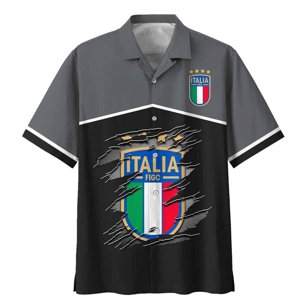 Italy FIFA World Cup 2026 Hawaiian Shirt, Stadium Energy Button Shirt HVN1563IT