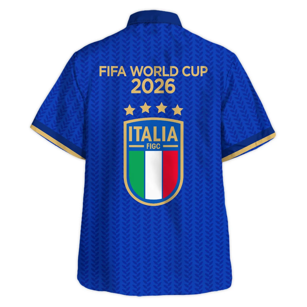 Italy FIFA World Cup 2026 Hawaiian Shirt, Summer Spirit Button Shirt HVN1548IT