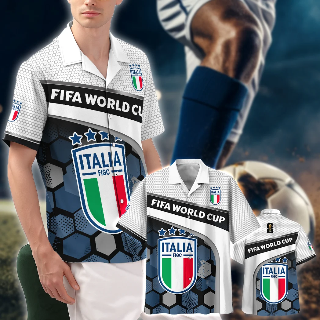 Italy FIFA World Cup 2026 Hawaiian Shirt, Victory Vibe Button Shirt HVN1565IT
