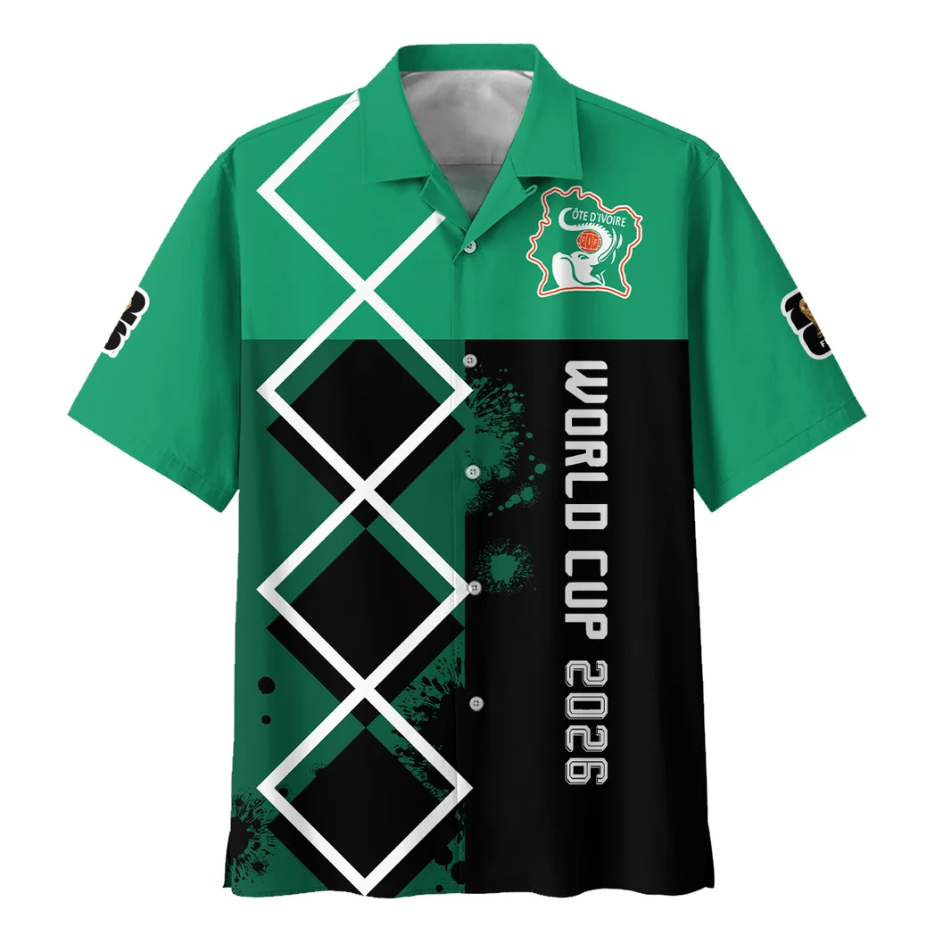 Ivory Coast Hawaiian Shirt FIFA World Cup 26 Limited Edition, Bold Supporter Button Shirt HVN1589IC