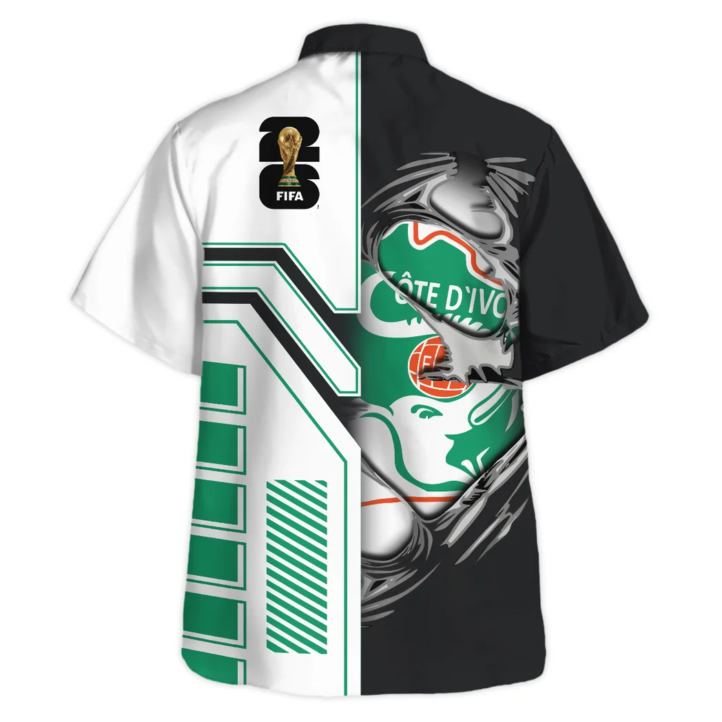 Ivory Coast Hawaiian Shirt FIFA World Cup 26 Limited Edition, Fan Lifestyle Button Shirt HVN1590IC
