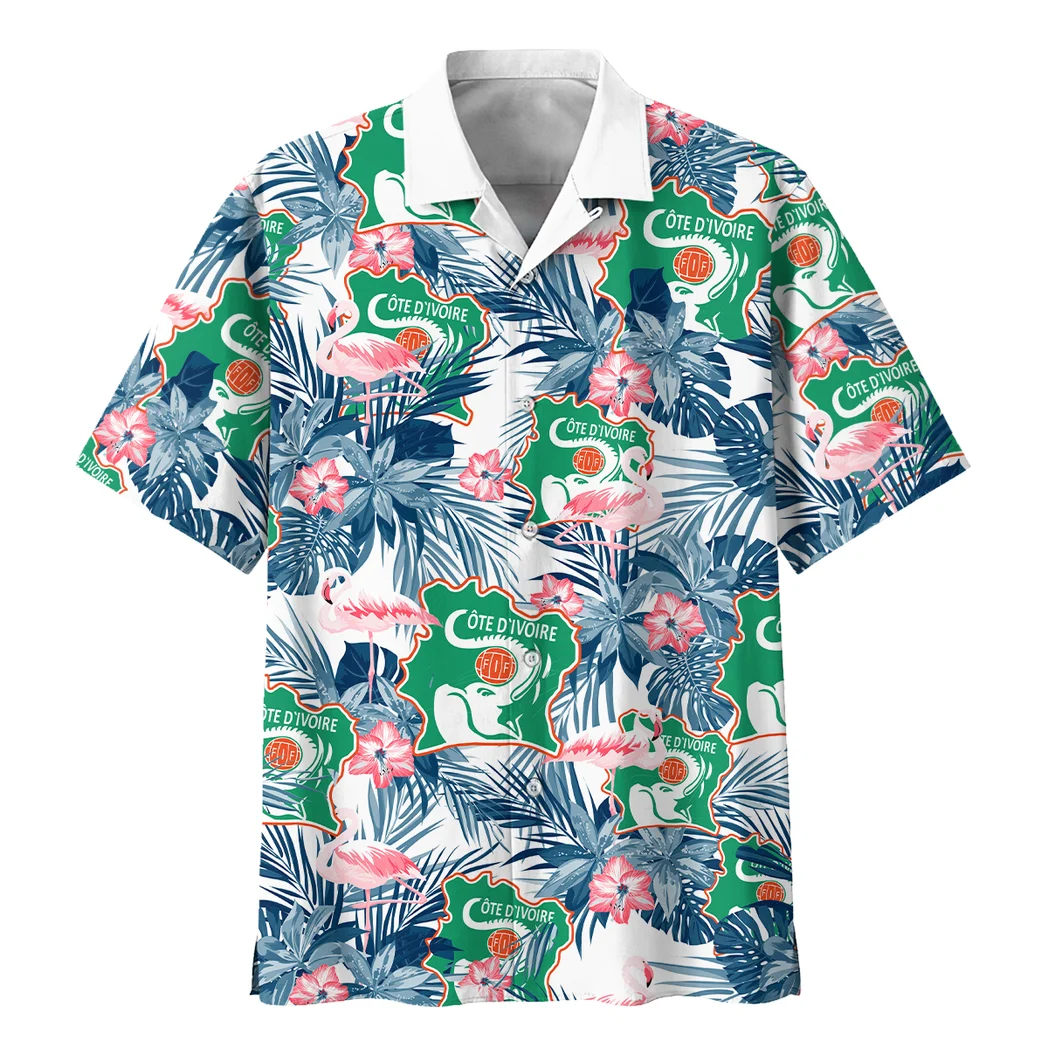 Ivory Coast Hawaiian Shirt FIFA World Cup 26 Tropical Style, Celebration Style Button Shirt HVN1587IC