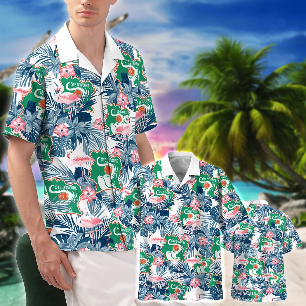 Ivory Coast Hawaiian Shirt FIFA World Cup 26 Tropical Style, Celebration Style Button Shirt HVN1587IC
