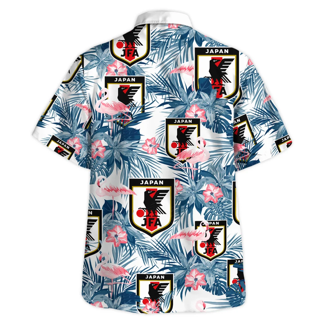 Japan Hawaiian Shirt FIFA World Cup 26 Tropical Style, Classic Fan Button Shirt HVN1587JP