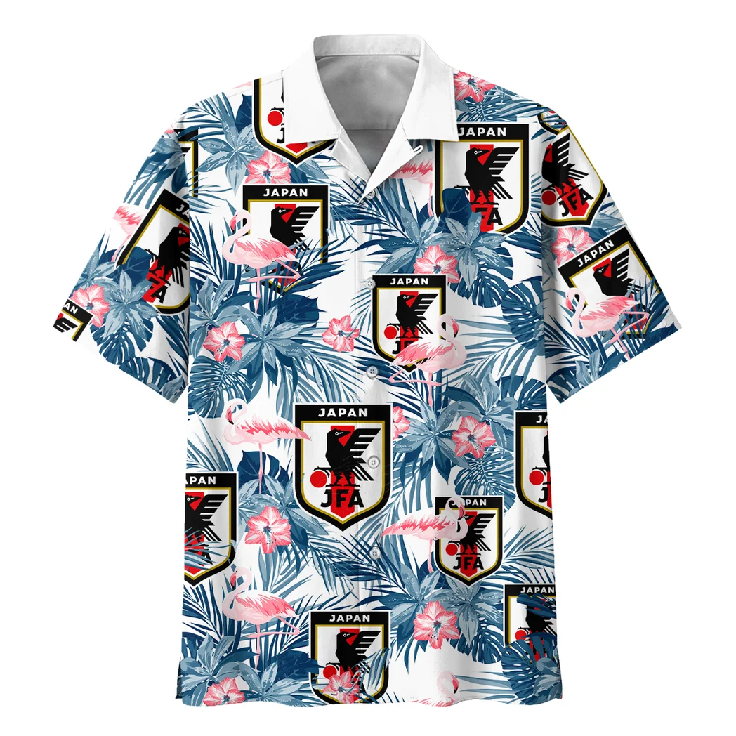 Japan Hawaiian Shirt FIFA World Cup 26 Tropical Style, Classic Fan Button Shirt HVN1587JP