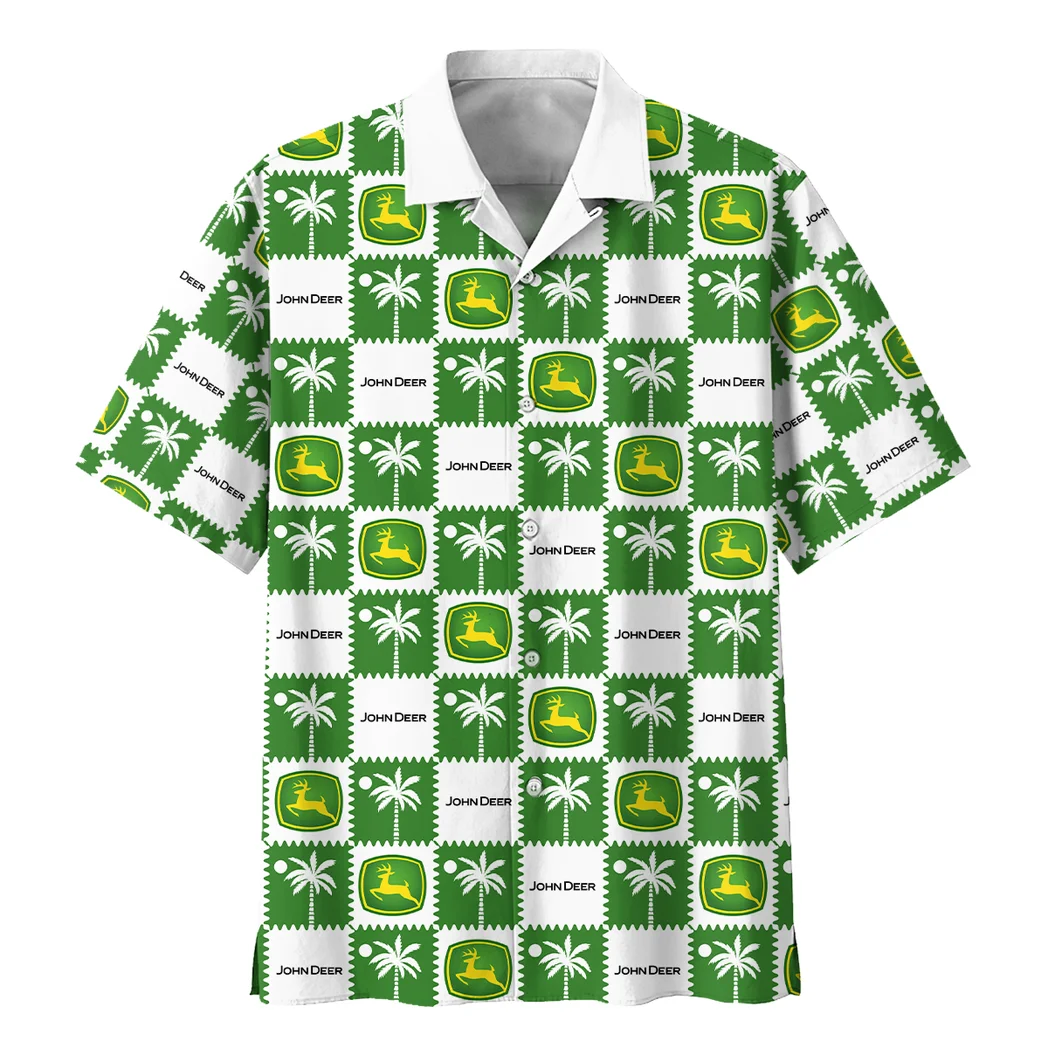 John Deere Hawaiian Shirt Logo Exclusive, Custom Ride Button Shirt HVN1540JD