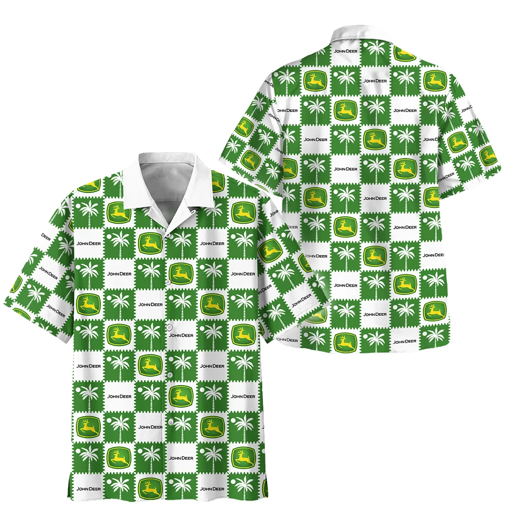 John Deere Hawaiian Shirt Logo Exclusive, Custom Ride Button Shirt HVN1540JD