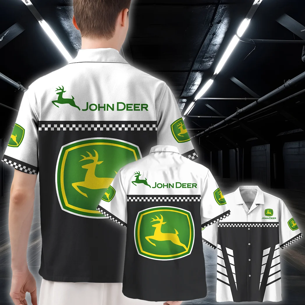 John Deere Hawaiian Shirt, Speed Legend Button Shirt HVN1385JD