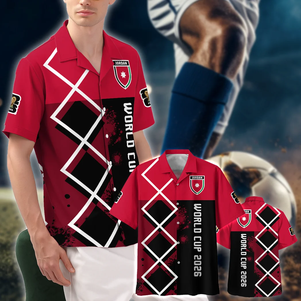Jordan Hawaiian Shirt FIFA World Cup 26 Limited Edition, Fan Vibe Button Shirt HVN1589JO
