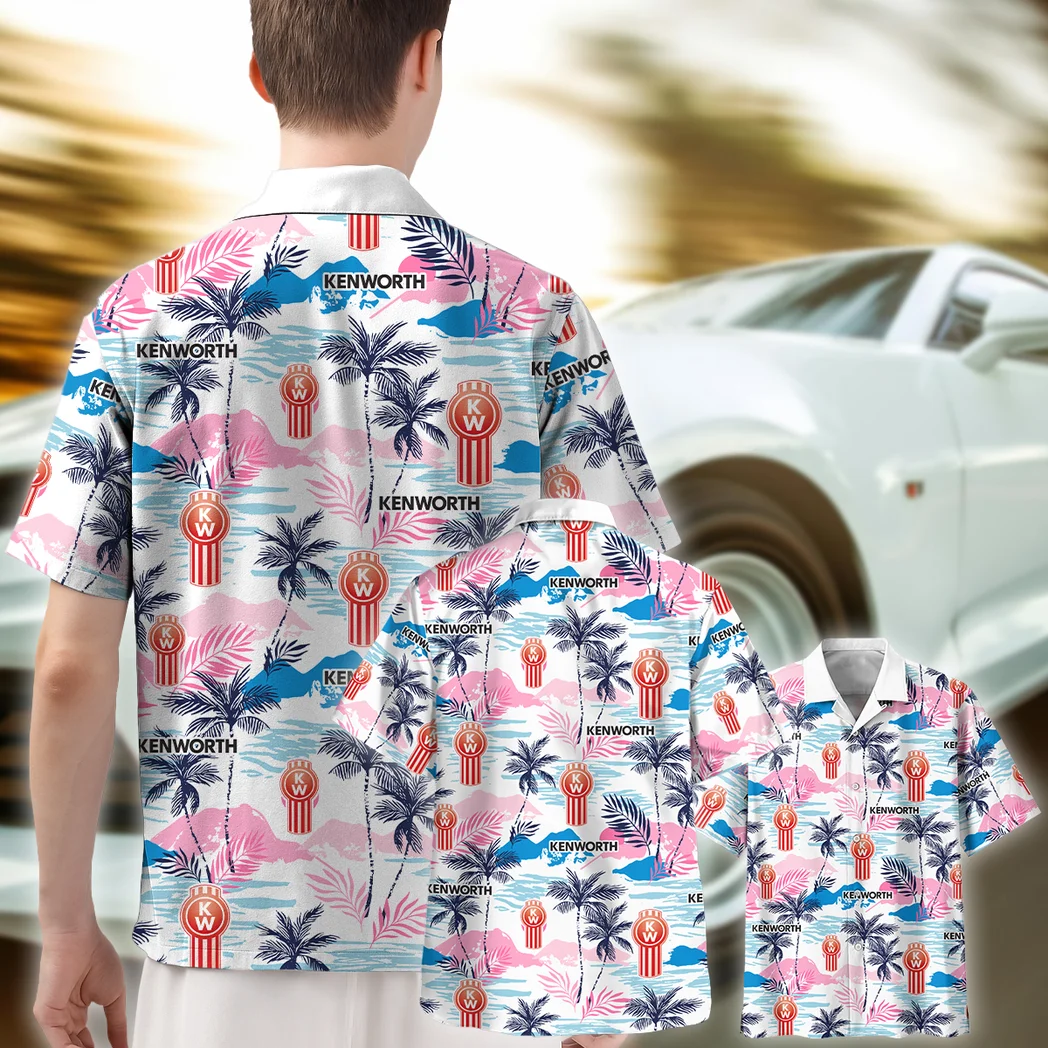 Kenworth Hawaiian Shirt Logo Print, Custom Ride Button Shirt HVN1538KE