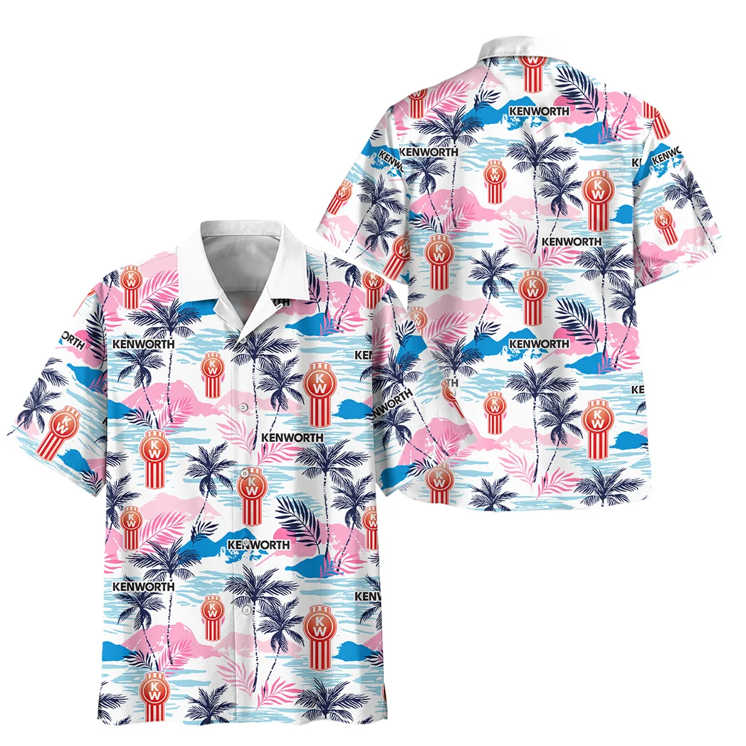 Kenworth Hawaiian Shirt Logo Print, Custom Ride Button Shirt HVN1538KE