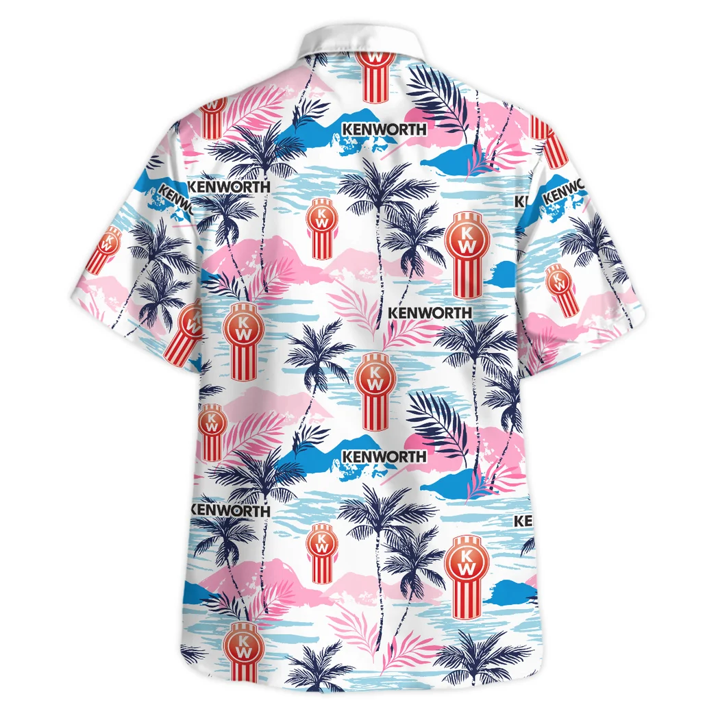 Kenworth Hawaiian Shirt Logo Print, Custom Ride Button Shirt HVN1538KE