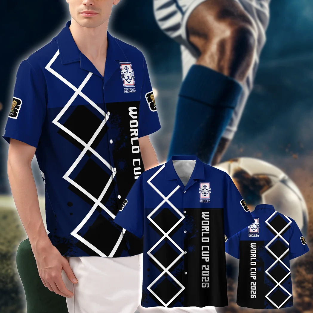Korea Republic Hawaiian Shirt FIFA World Cup 26 Limited Edition, Celebration Spirit Button Shirt HVN1589KO