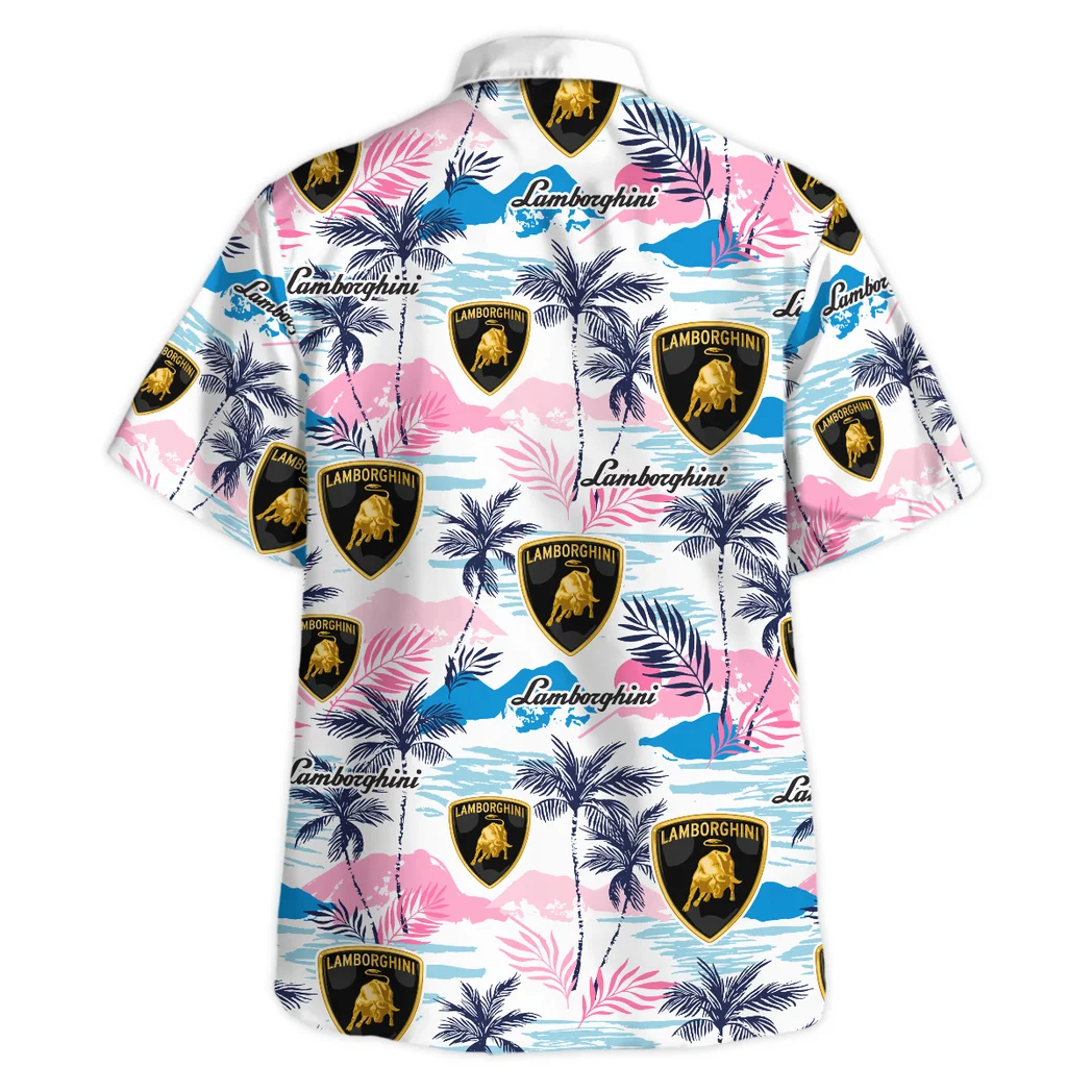 Lamborghini Hawaiian Shirt Logo Print, Custom Ride Button Shirt HVN1538LB