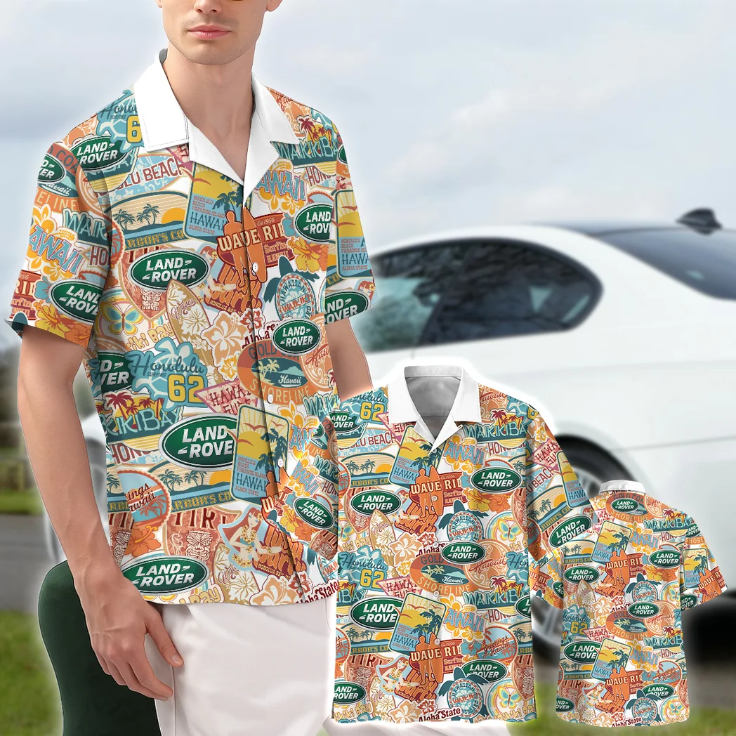 Land Rover Hawaiian Shirt Exclusive Logo, Urban Driver Button Shirt HVN1539LR