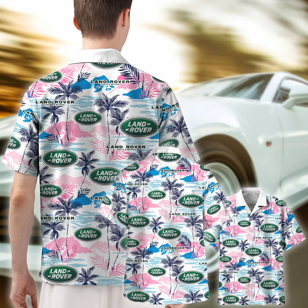 Land Rover Hawaiian Shirt Logo Print, Road Life Button Shirt HVN1538LR