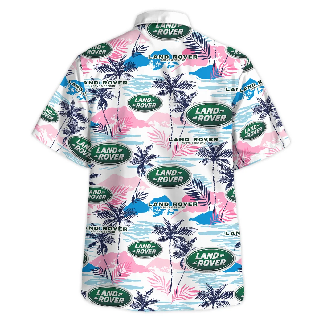 Land Rover Hawaiian Shirt Logo Print, Road Life Button Shirt HVN1538LR