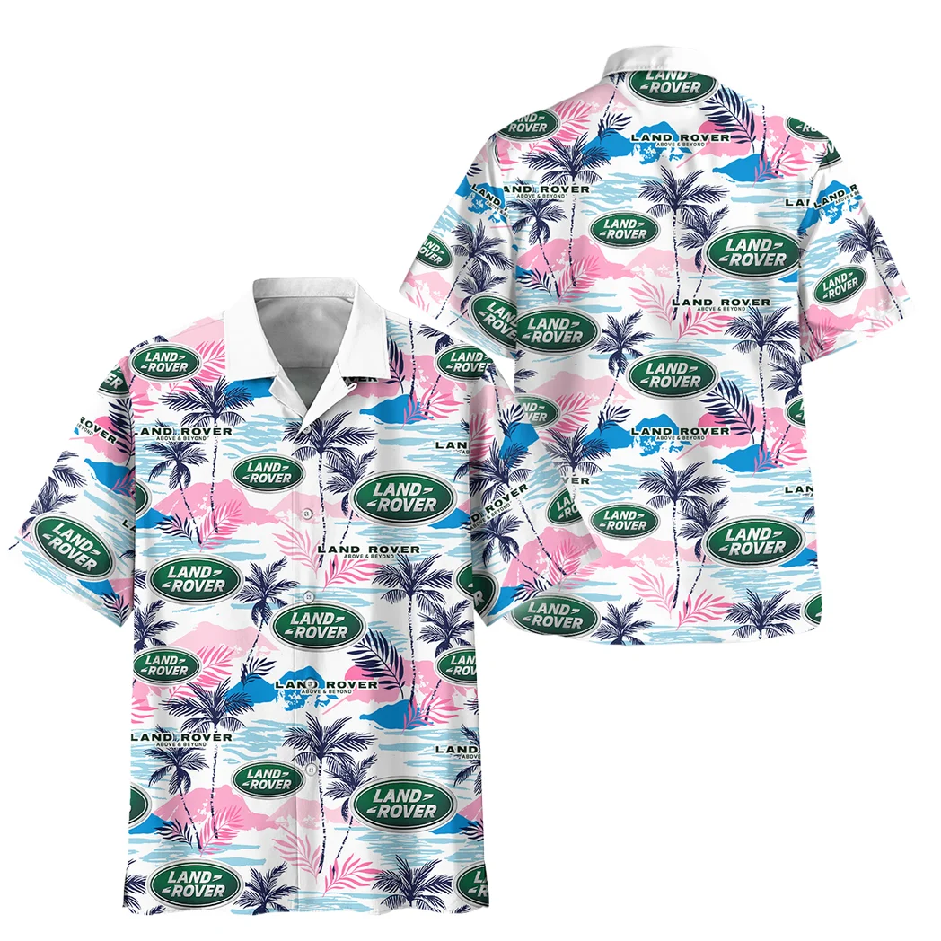 Land Rover Hawaiian Shirt Logo Print, Road Life Button Shirt HVN1538LR