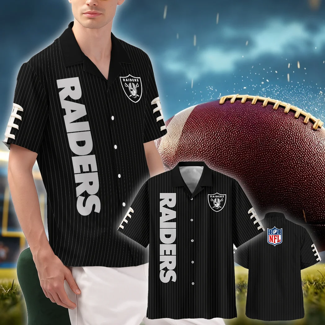 Las Vegas Raiders Hawaiian Shirt, Fan Vibe Button Shirt HVN1424LV