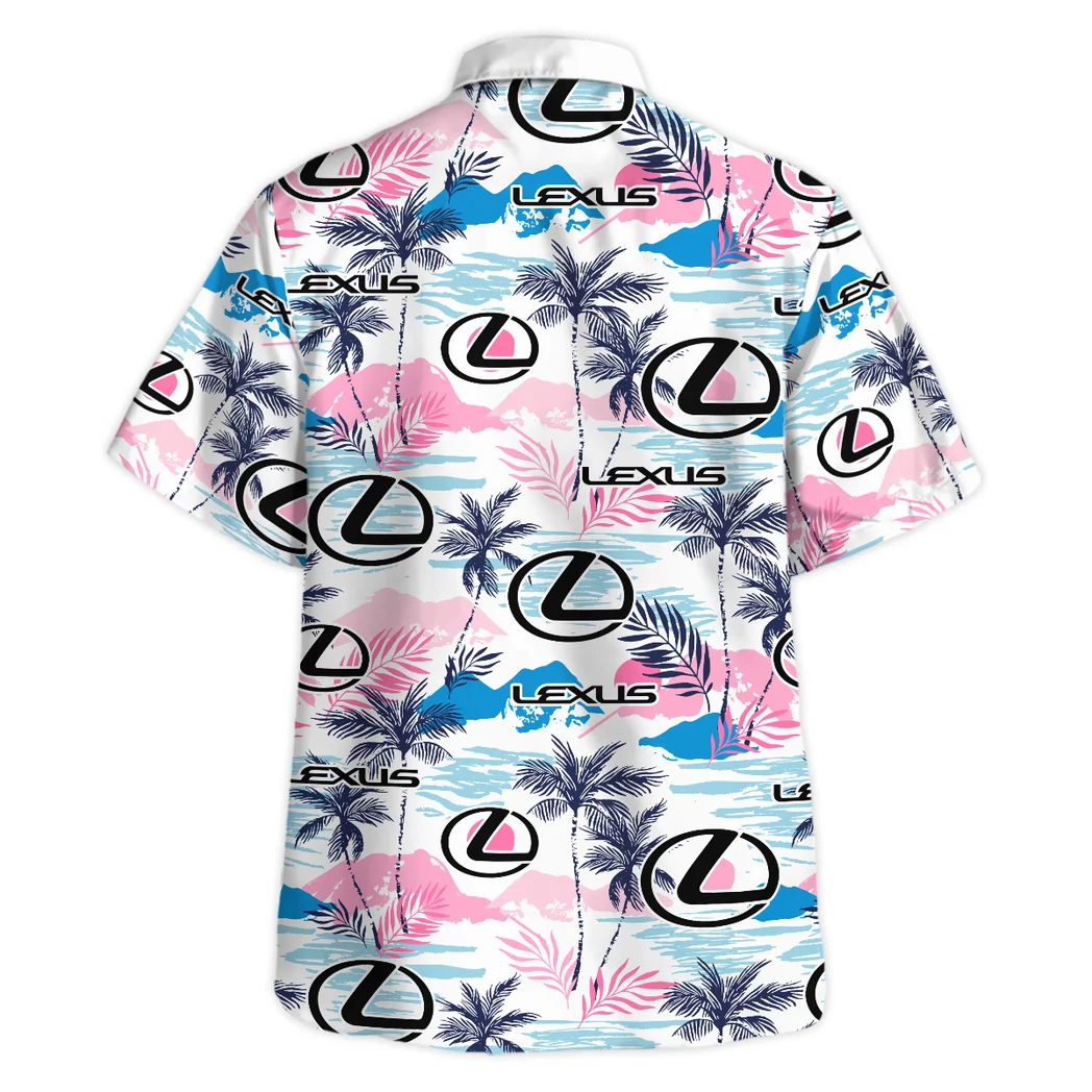 Lexus Hawaiian Shirt Logo Print, Gearhead Style Button Shirt HVN1538LE