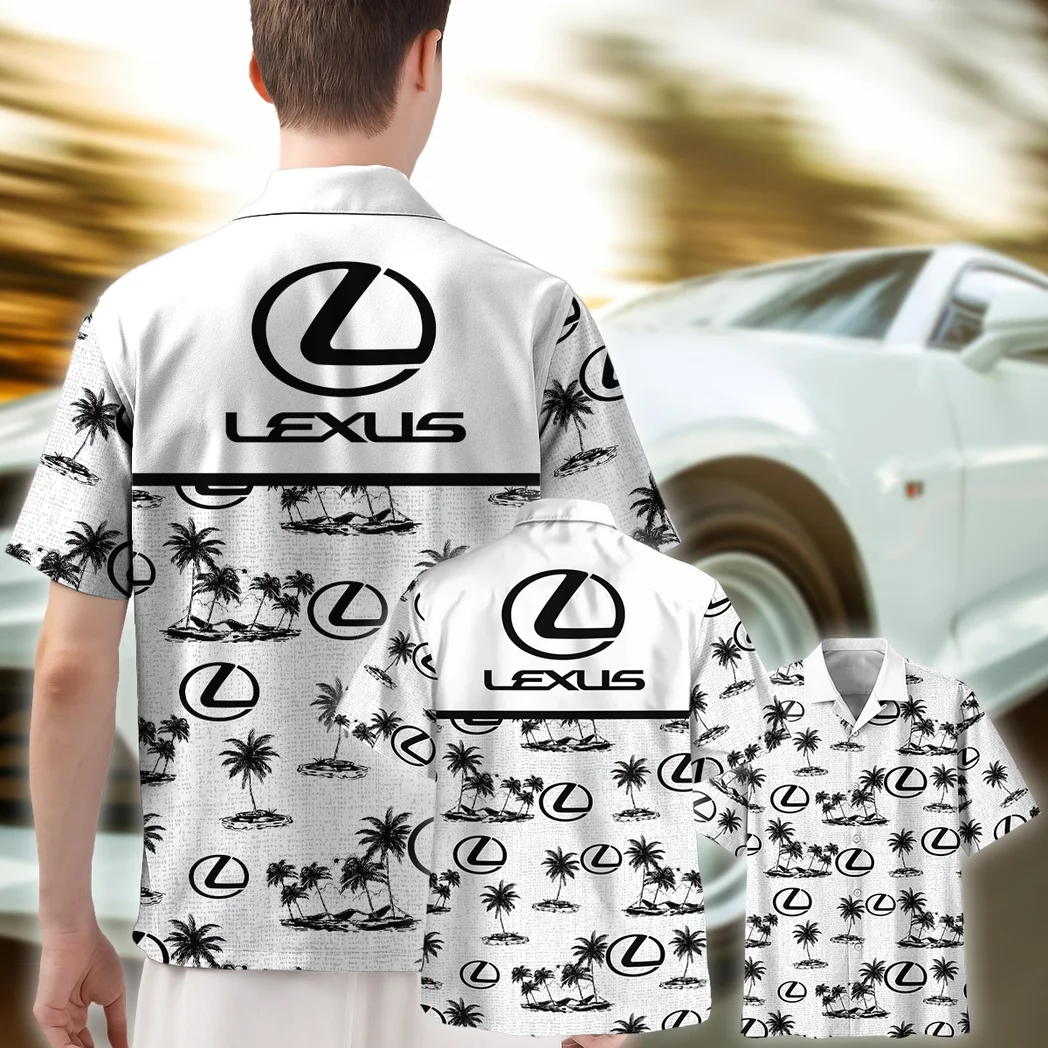 Lexus Hawaiian Shirt Tropical Style, Motor Culture Button Shirt HVN1536LE
