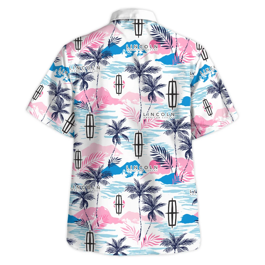 Lincoln Hawaiian Shirt Logo Print, Engine Lover Button Shirt HVN1538LI