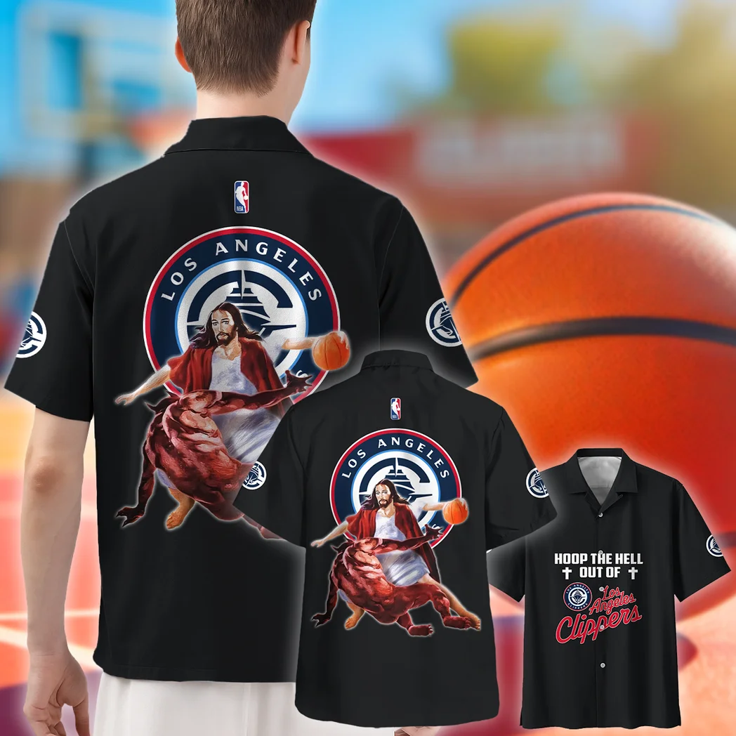 Los Angeles Clippers Hawaiian Shirt Logo Print, Celebration Spirit Button Shirt HVN1532LAC