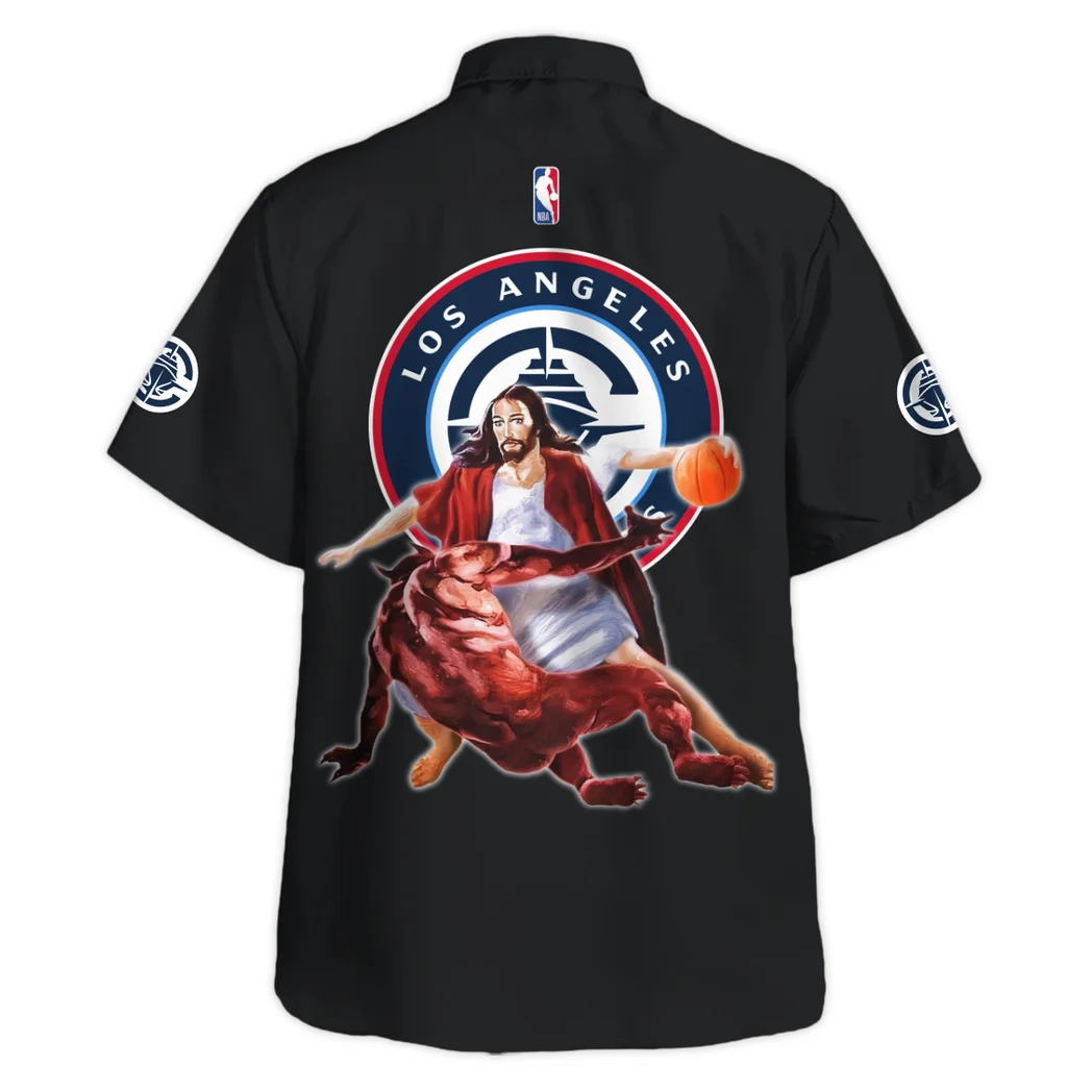 Los Angeles Clippers Hawaiian Shirt Logo Print, Celebration Spirit Button Shirt HVN1532LAC