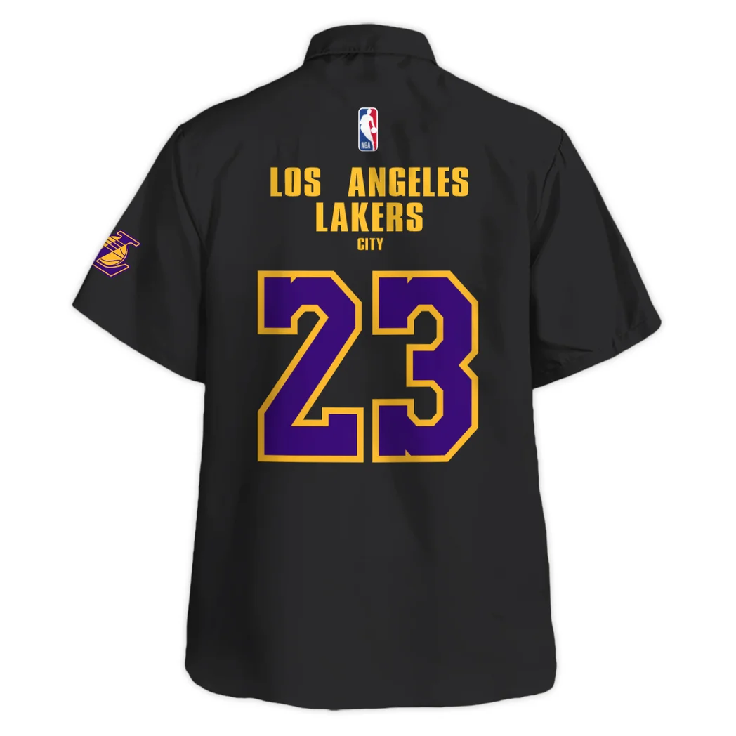 Los Angeles Lakers Hawaiian Shirt Exclusive Logo, Classic Fan Button Shirt HVN1533LAL