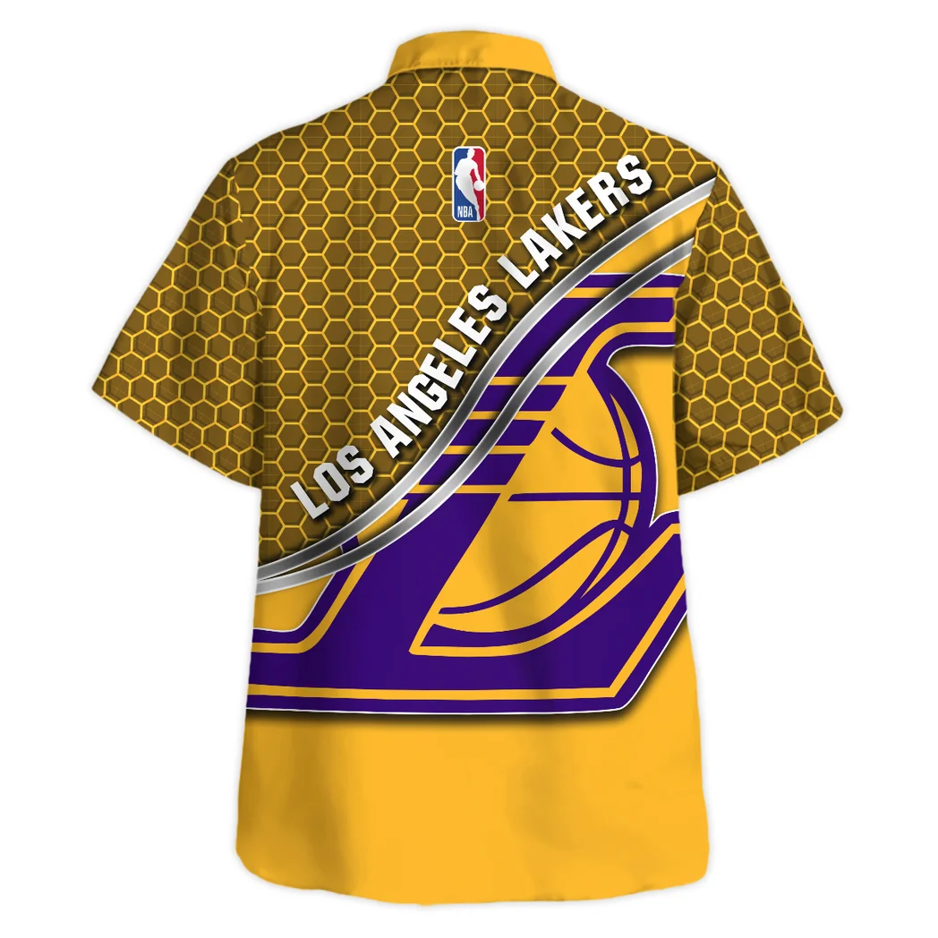 Los Angeles Lakers Hawaiian Shirt Fan Edition Design, Tailgate Vibe Button Shirt HVN1577LAL