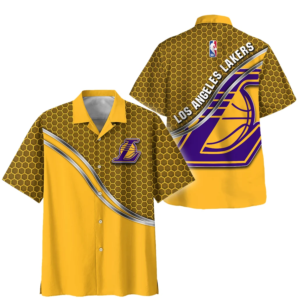 Los Angeles Lakers Hawaiian Shirt Fan Edition Design, Tailgate Vibe Button Shirt HVN1577LAL