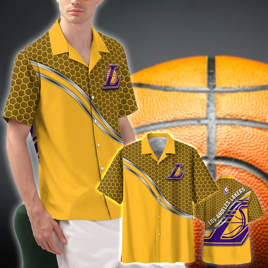 Los Angeles Lakers Hawaiian Shirt Fan Edition Design, Tailgate Vibe Button Shirt HVN1577LAL